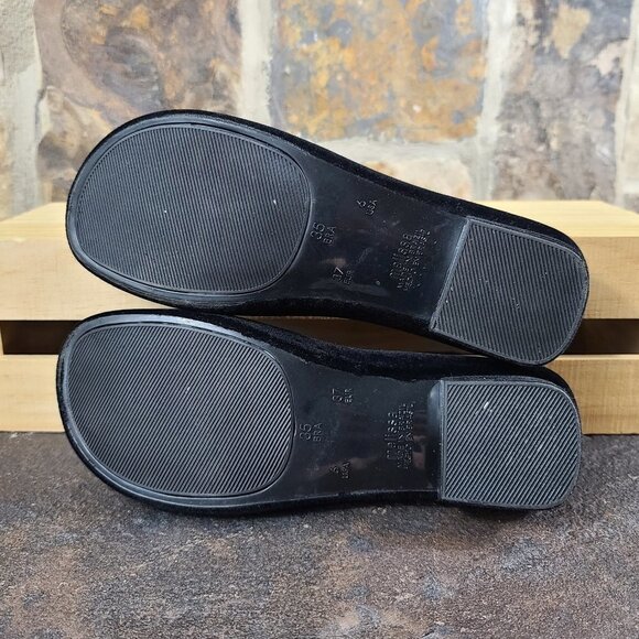 Melissa + Thais Losso Severine Velvet Flats 6 - Picture 6 of 8